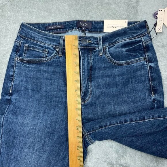 NYDJ Billie Mini Boot Cool Embrace Jeans Ankle High-Rise Womens Size 8 a0815 - Picture 10 of 12